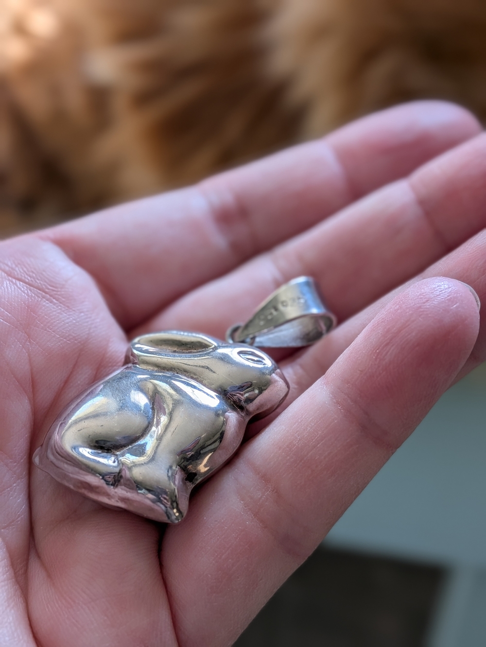 Sterling Silver Rabbit Pendant